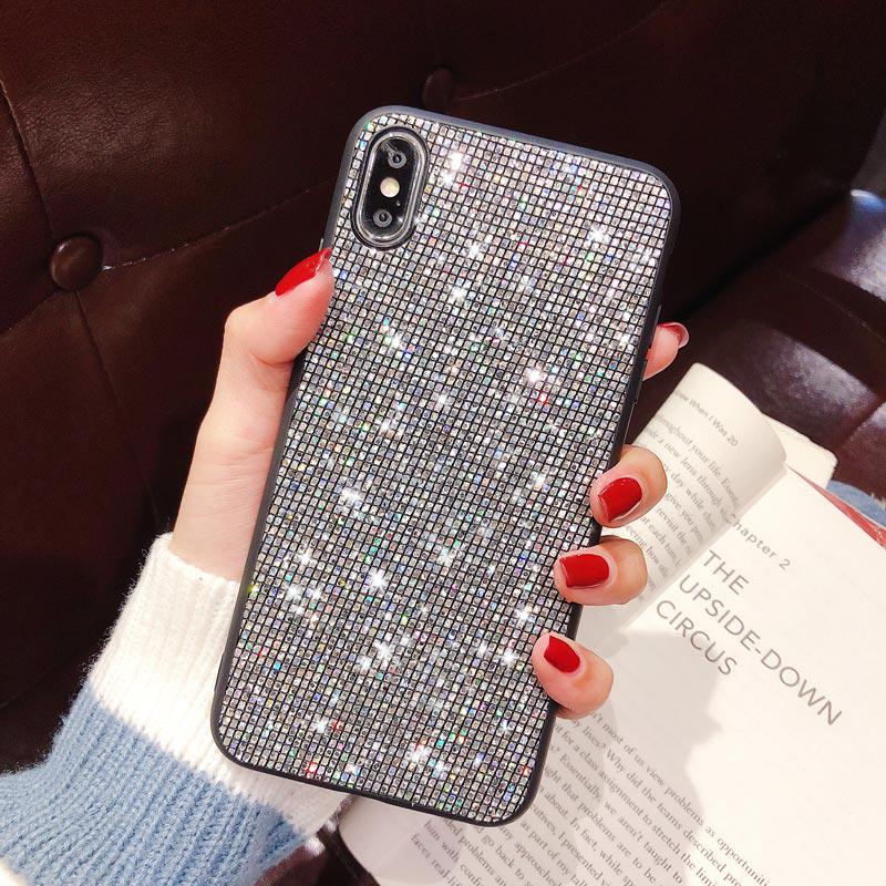 Women Glitter Bling Phone Case Luxury Soft Protective Back Cover For iPhone Samsung Huawei Honor Xiaomi Redmi