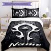 3pcs Custom Name World of Warcraft Bedding Set Duvet Cover Closure Includes 1 Duvet Cover & 2 Pillowcases for All Seasons Bedroom Decor