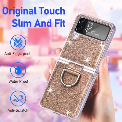 Роскошный тонкий защитный блестящий чехол для Samsung Galaxy Z Flip4 5g Flip 4 Flip3 Flip 3, сумка для мобильного телефона Funda для Samsung Z Flip4