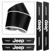 Для Jeep Высококачественная наклейка-защита на порог автомобиля из углеродного волокна Для Jeep Wrangler Grand Cherokee Compass Wagoneer Gladiato