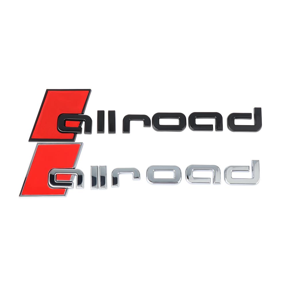 3D ABS Logo Allroad Emblem Letters Car Trunk Badge For qwe12 A6 Allroad C5 C7 C6 C8 A3 B8 B5 B6 Q7 Allroad Sticker Accessories