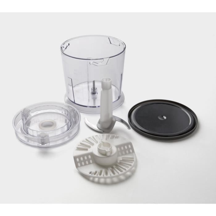 Мини-измельчитель BLACK & DECKER BXCH260E - 260 Вт - Аксессуары в комплекте - Лезвия из нержавеющей стали - Белый