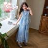 Новый двухпредметный комплект без рукавов в китайском стиле для девочек Flo Romy