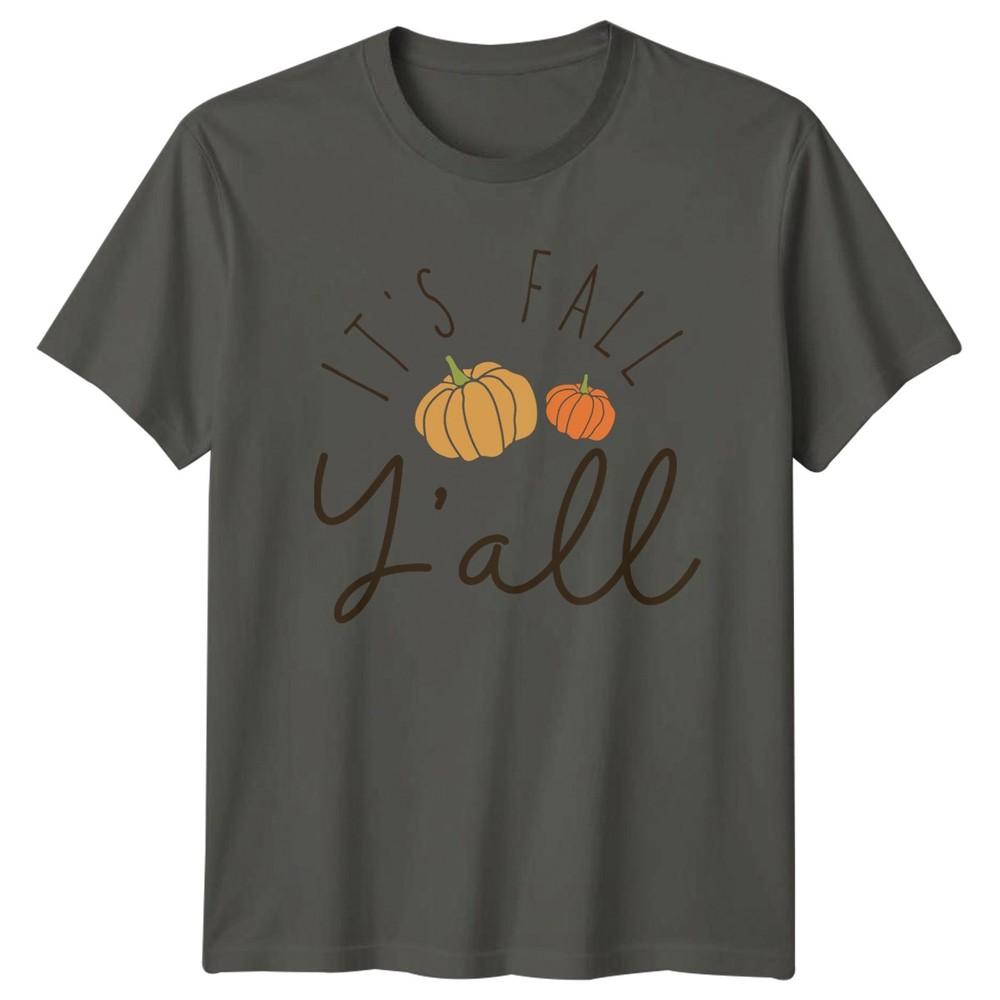 Its Fall Yall TShirt Pumpkin Autumn Harvest Seasonal Gift For Him And Her