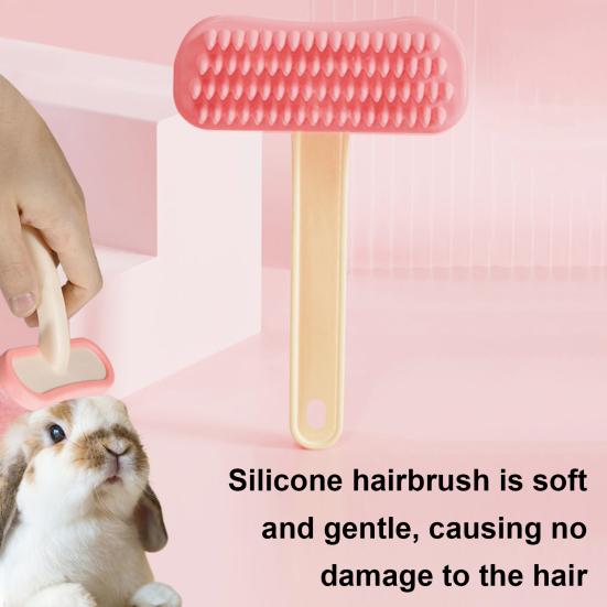 Dog Hair Remover Brush Pet Comb for Dogs And Cats Silicone Soft Teeth Massage Comb Grooming Bath Brush Pet Supplies