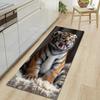 1Pcs Tiger Pattern Floor Mat Modern Kitchen Polyester Rug Non-Slip Colorful Indoor Carpet, For Home Bathroom Bedroom Living Room Decor