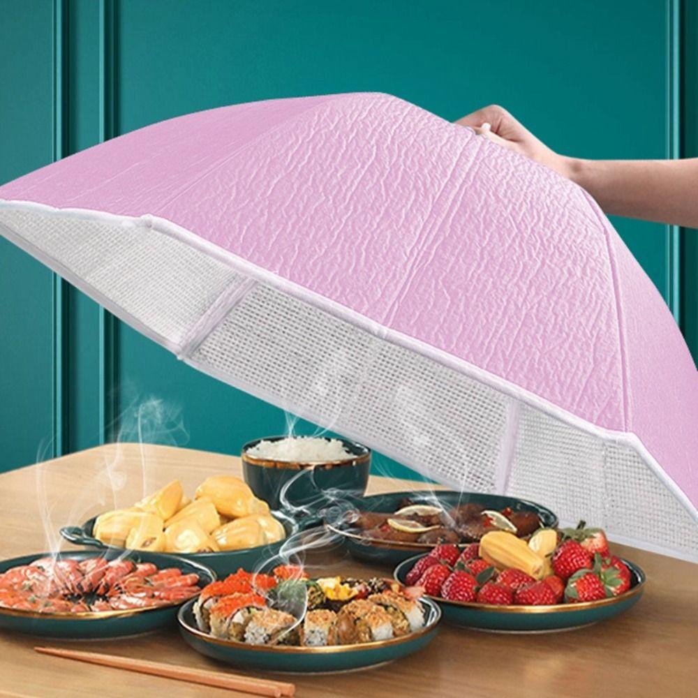 Waterproof Dish Cover Foldable Food Tent Umbrella Style Insulated Food Cover  Home