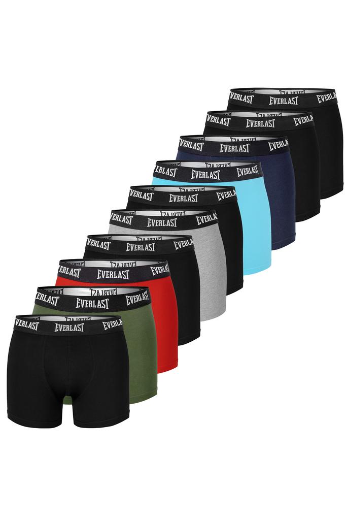 Boxer Shorts Everlast For Men, Cotton, Multicolor, Bm406, 10 Pieces