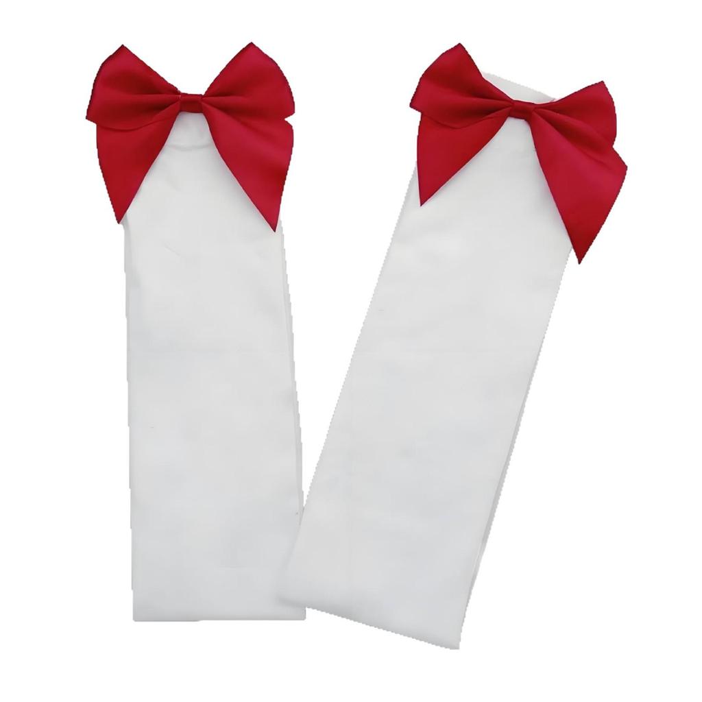 Velvet Thigh-High Socks with Red Bow for Halloween and Christmas