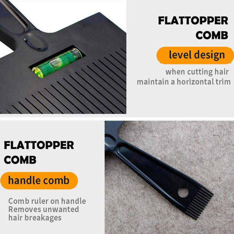 Men Flat Top Guide Comb Haircut Clipper Comb Barber Hairstyle Hair Cutting Tool