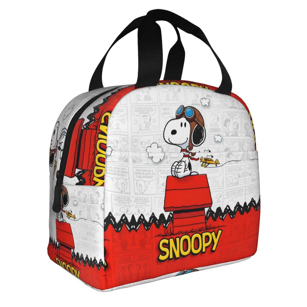 Custom S-Snoopies Lunch Bag Men Women Cooler Thermal Insulated Lunch Box for School