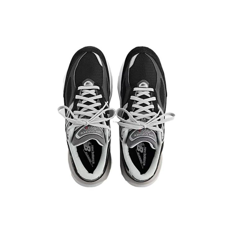 New Balance 990v6 Сделано в США Черные серебристые мужские кроссовки M990BK6