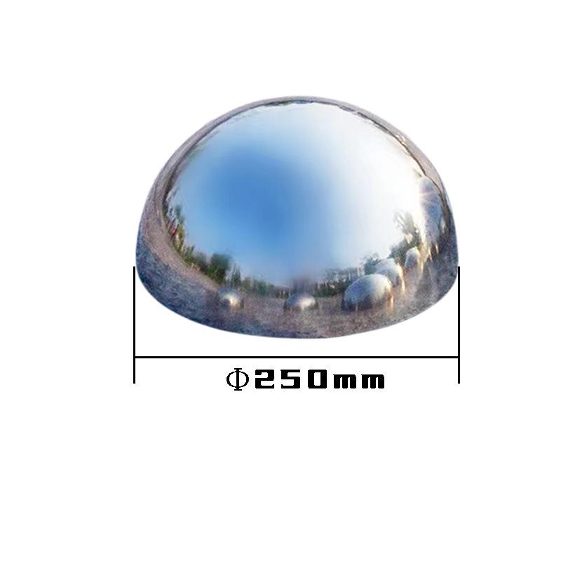 Толщина 1,5 дюйма Нержавеющая сталь 304 Полукруглая заглушка для трубы-полусферы Зеркальная сферическая крышка