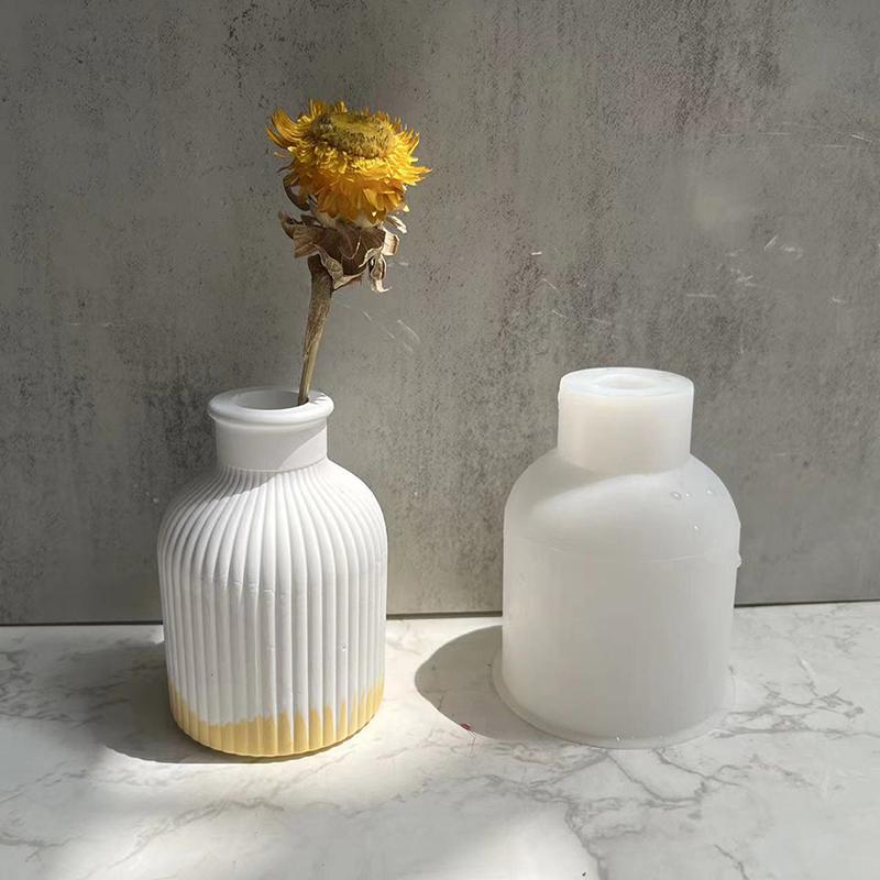 Домашние поделки Вазы для цветов Силиконовые формы DIY Эпоксидная штукатурка Бетонный цветочный горшок