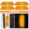 4pcs Reflective Car Accessories Door Sticker Safety Tape Inside Auto Accessories For Benz AMG Exclusive A C E R V Class CLA CLS XT3