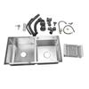 Double Bowl Kitchen Sink Professional Modern Stylish Stainless Steel Kitchen Sink with Faucet and So