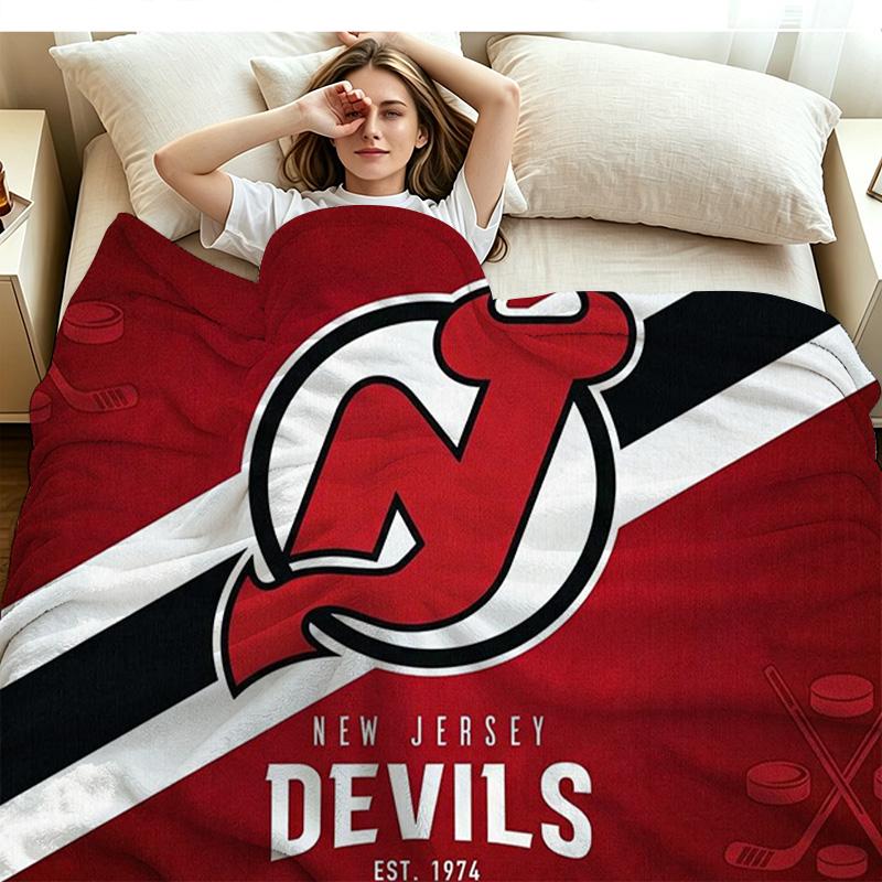 New Jersey Devil Print Flannel Blanket High Quality Warm Comfortable Cover for All Seasons Perfect for Gifts Home Decor