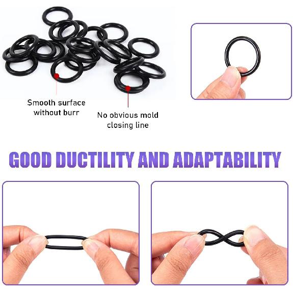 300 PCS O Ring Assortment Kit Set, 18 Sizes High Pressure High Temperature Resistant Nitrile Rubber Ring Repair Kit, Professional Gasket A/C System