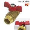 1Pcs Heavy Duty Butterfly Valve Brass Garden Hose Valve New Shut Off Valve