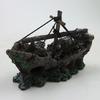 Resin Sailing Figurine Miniature Aquarium Boat Ship DIY Sunk Fish Tank Ornament For Home Garden Bedroom