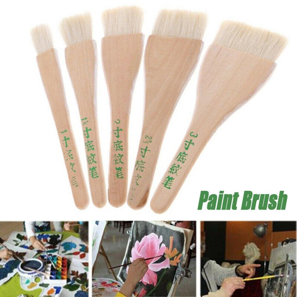 Wood Handle Acrylic Painting Art Supplies Paint Brushes Drawing Brush Student Stationary