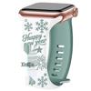 Двухцветный силиконовый ремешок с гравировкой фейерверков для Apple iWatch Серии 8-11