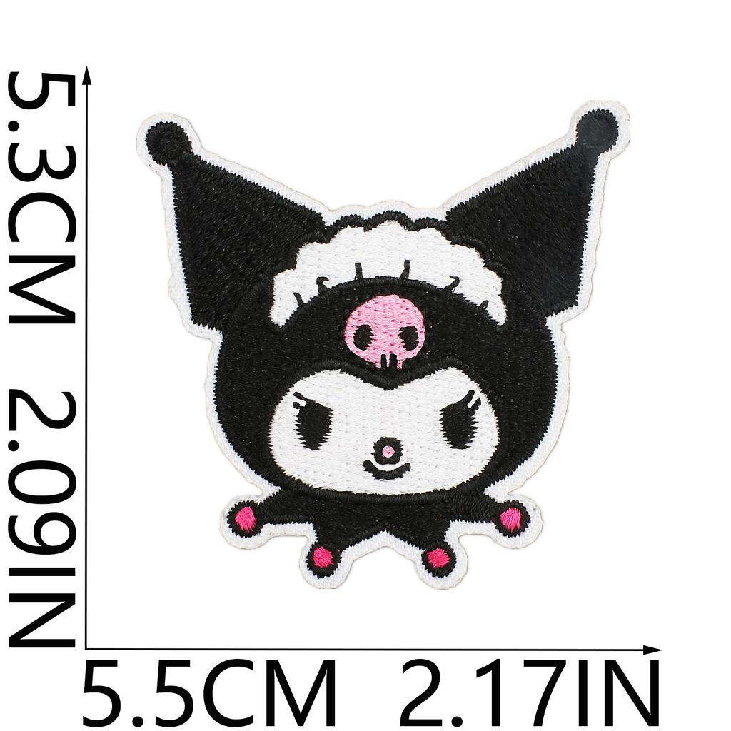 Anime Zhang Zai Collection Embroidery Cloth Sticker Clothes Bag Decoration Cute Cartoon Kitten Patch Sticker Computer Embroidery Label