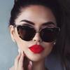 Gradient Eyeglasses Cateye Sunglasses Female Retro Vintage Cat eye Sun glasses Women Eyewear For Women Mirror UV400