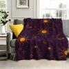 Celestial Glow Flannel Blanket Warm Soft Halloween Christmas Couch Warm Cozy Decorative Decor Gift for All Season