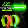 2Pcs Safety Luminous Arm Band 3 Modes Warning Wristband LED Light Armband Outdoor Sports