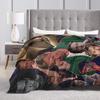 Soft Throw Blanket Travel Office Ryan Gosling Collage Blankets  Flannel Bedspread For Couch Chair Trend Sofa Bed Cover