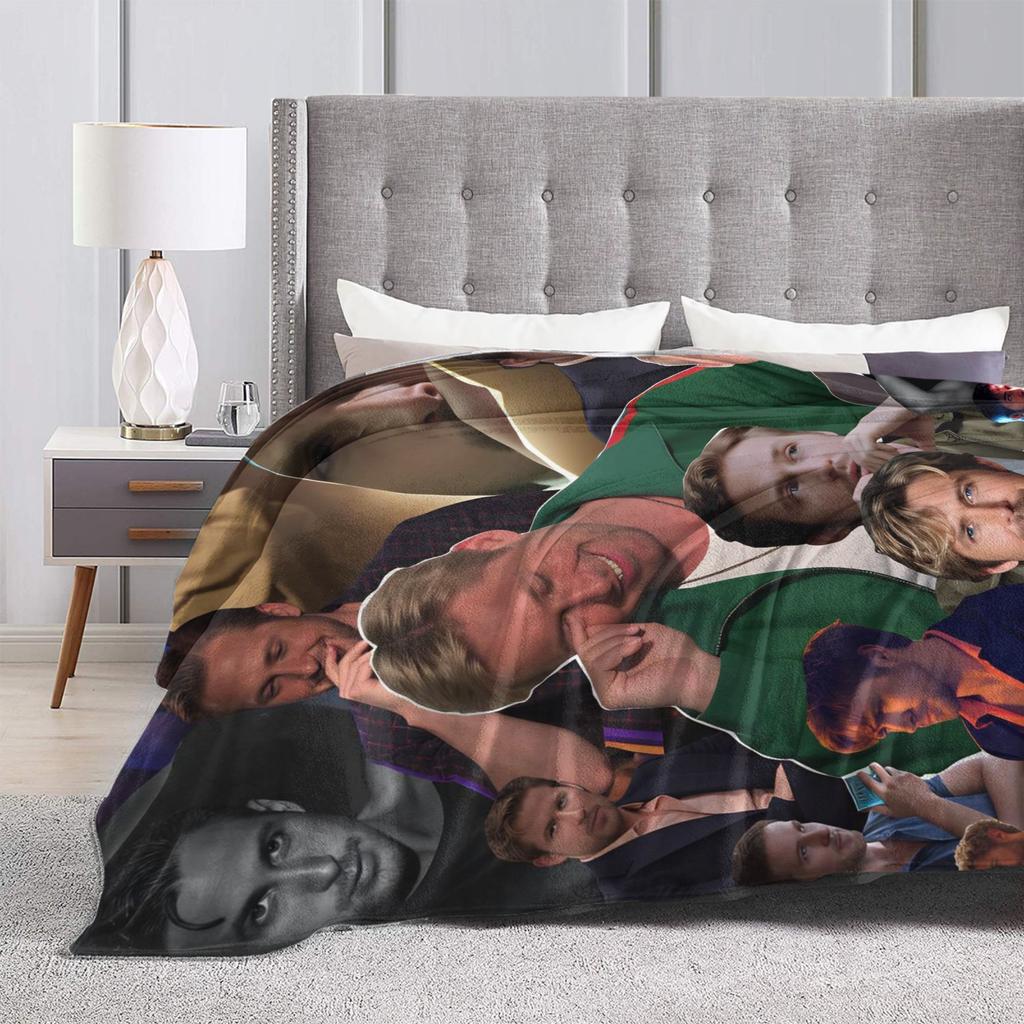 Soft Throw Blanket Travel Office Ryan Gosling Collage Blankets Flannel Bedspread For Couch Chair Trend Sofa Bed Cover