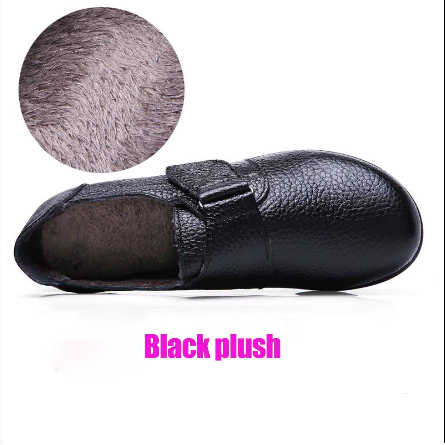 Модная брендовая обувь для женщин 2024 Весна Мокасины на танкетке Женские черные туфли на плоской подошве из натуральной кожи Офисные туфли для медсестер Повседневные кроссовки для мам