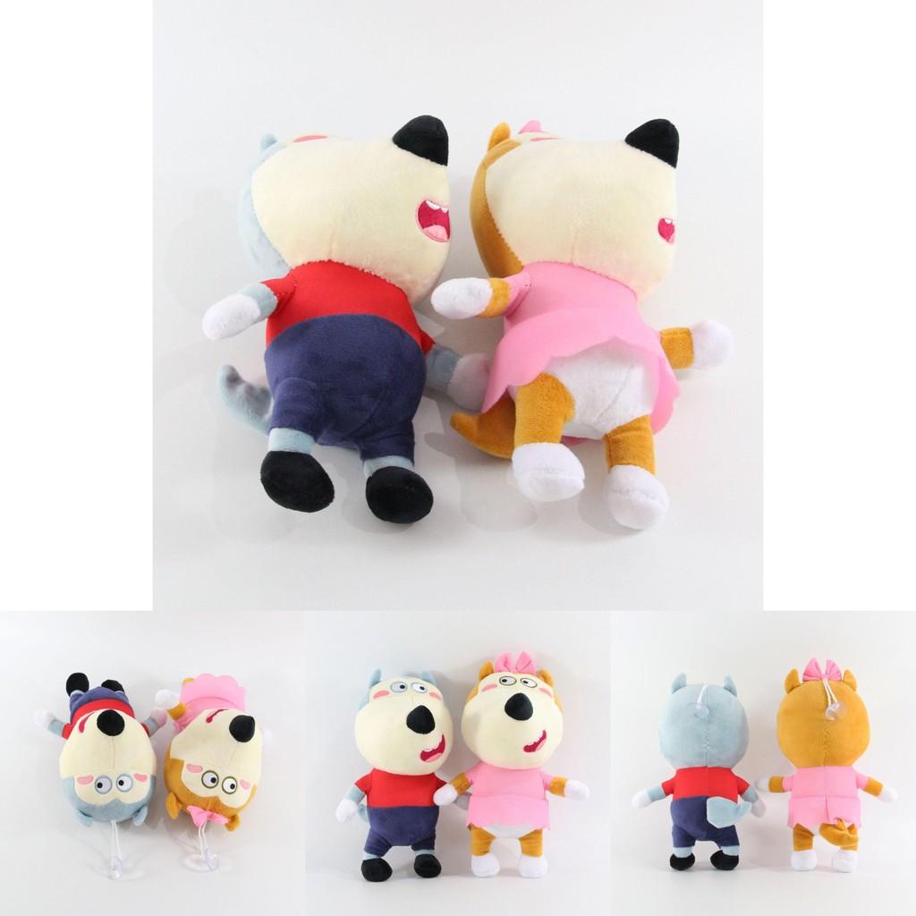 Очаровательная 25-сантиметровая плюшевая игрушка Wolfoo Lucy, мягкая и приятная на ощупь, набивная мультяшная кукла