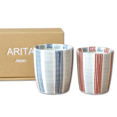 Пара подарочных чашек Arita, сделанных в Японии, подарок, в коробке, стильный, посуда, Inase, парная ванна,