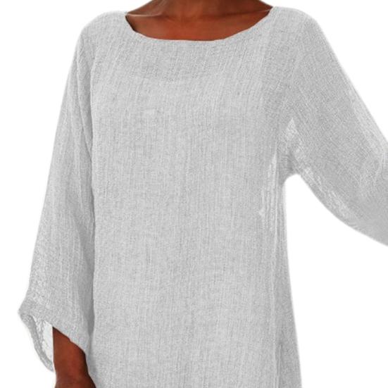 Удобная осенняя блузка, женская футболка с длинным рукавом, свободный топ