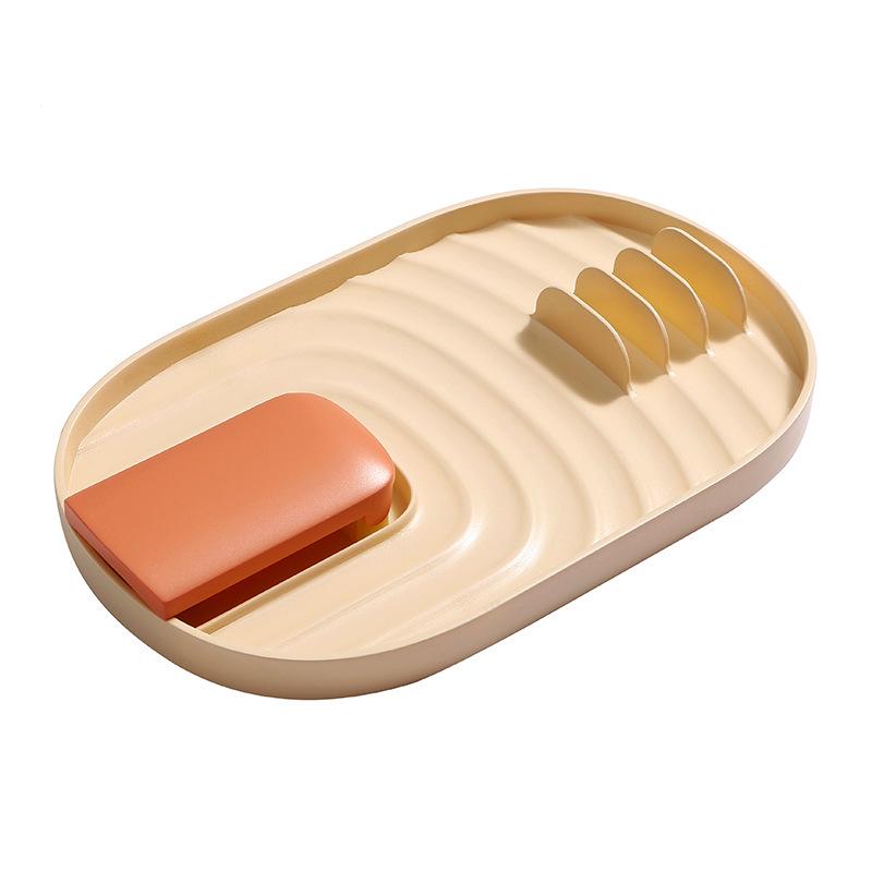 Foldable Kitchen Lid & Utensil Holder: Easy-to-Clean Organizer for Pots, Lids, Ladles, and Spatulas.