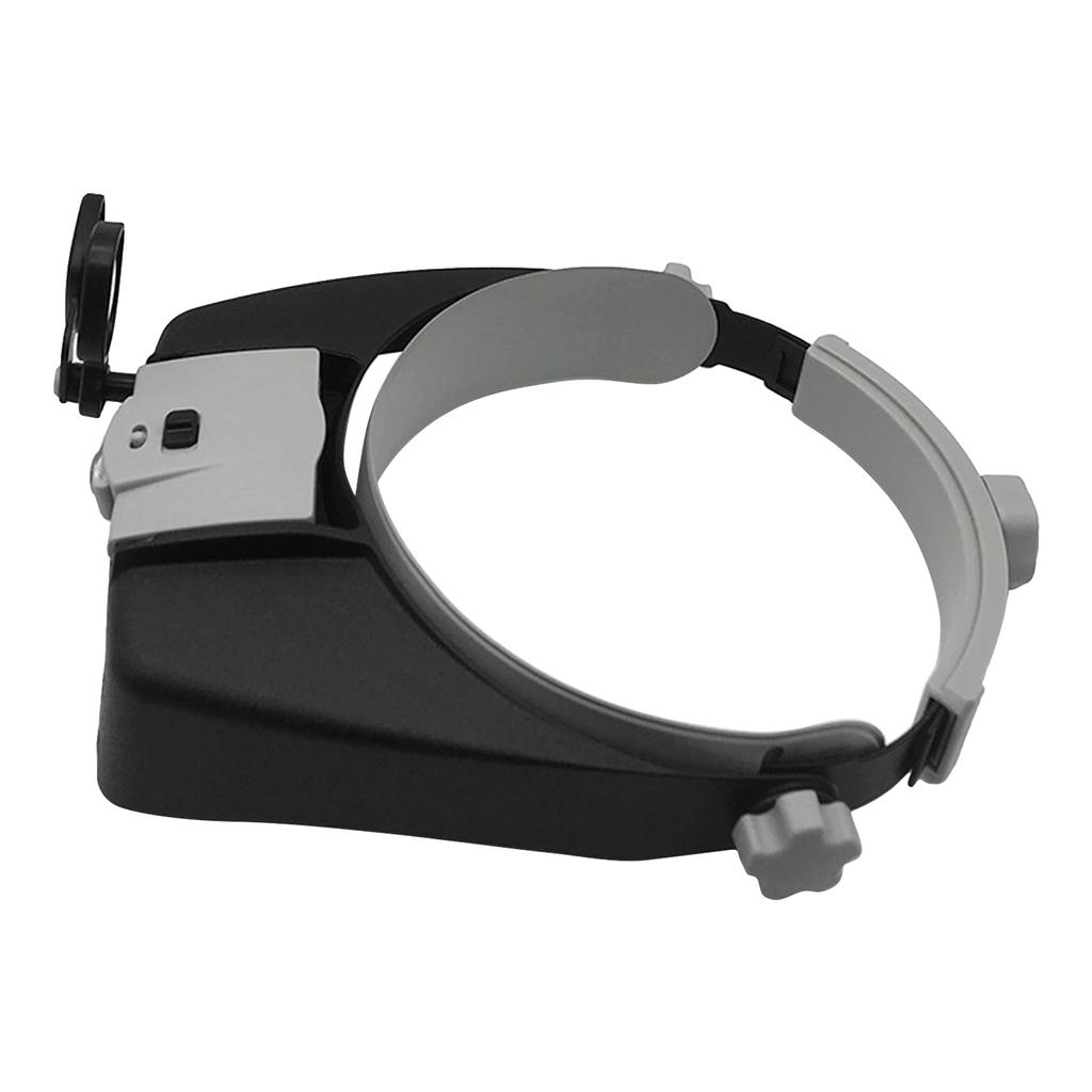 Head Mounted Binocular-Eyewear Loupe-Magnifier with 2 LED Illuminated-Headband Magnifying Glass for Jewelry Watch Repair