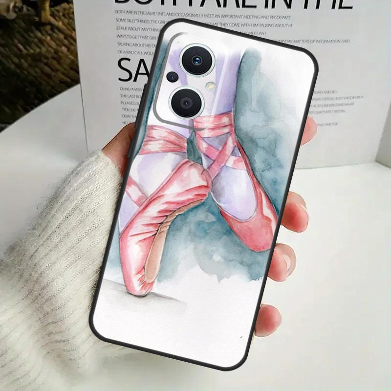 Чехол для телефона с балериной и пуантами для OPPO Reno 8 7 Lite 8T 11 12 13 14 14F 10 Pro OPPO Find X8 X6 X5 X9 Pro