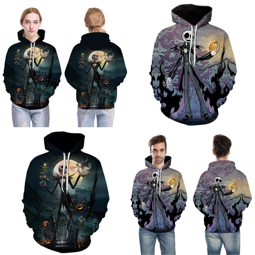 Худи пуловер «Кошмар перед Рождеством» с дизайном Джека и Салли