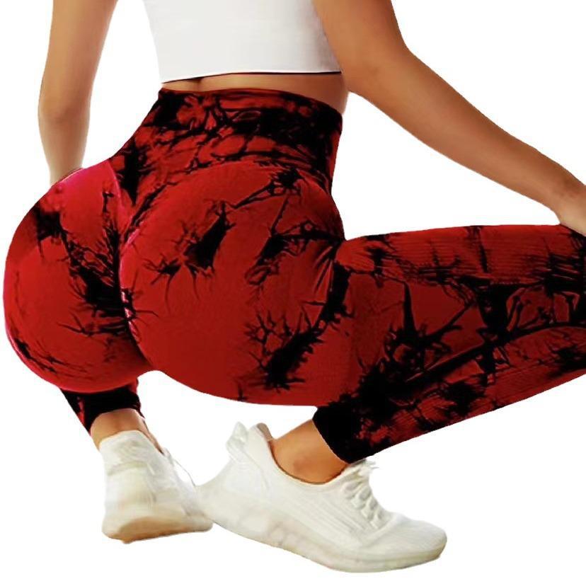 Tie-Dye High Waist Tummy-Control Butt-Lifting Yoga Leggings