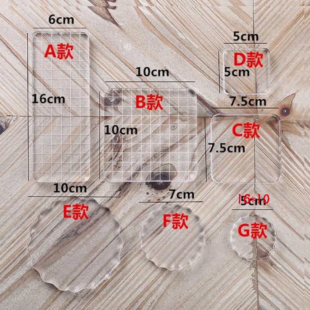 Прозрачный акриловый штамп-блок, прозрачный резиновый штамп на клеевой основе, сделай сам, скрапбукинг, прозрачный фотоальбом, декоративные инструменты ручной работы
