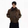 Winter Thick Warm Cotton Puffer Jacket With Faux Fur Collar Unisex Oversized Hoodless Coat Men Women