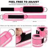 Fitness Puller Fitness Fluorescence Sports Straps Adjustable D-Ring Support Cuffs Ankle Pulley With Buckle Guard Leg Strength Safety Abductors