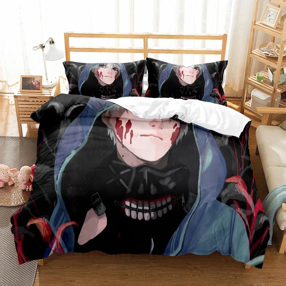3D-принт аниме Tokyo Ghoul комплекты постельного белья пододеяльник с наволочкой Twin Full Queen King постельное белье постельное белье домашний текстиль