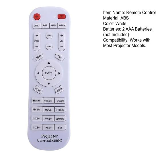 Универсальный проектор с дистанционным управлением 10 м, белый ABS, дистанционный материал, проектор-кликер для домашнего офиса