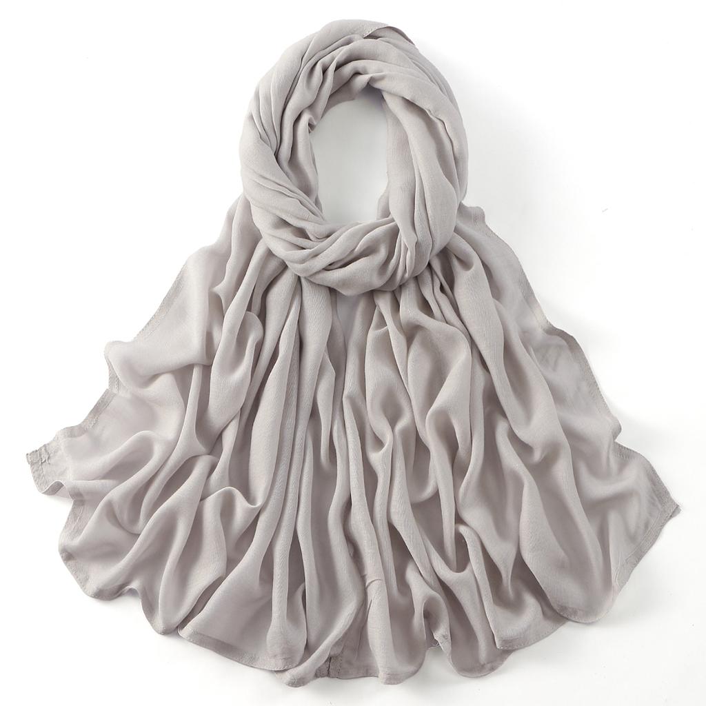 Muslim Modal Hijab Cotton Rayon Scarf for Women Double Stitching Wide Edge Rayon Shawl Islamic Thin Soft Viscose Turban Headband
