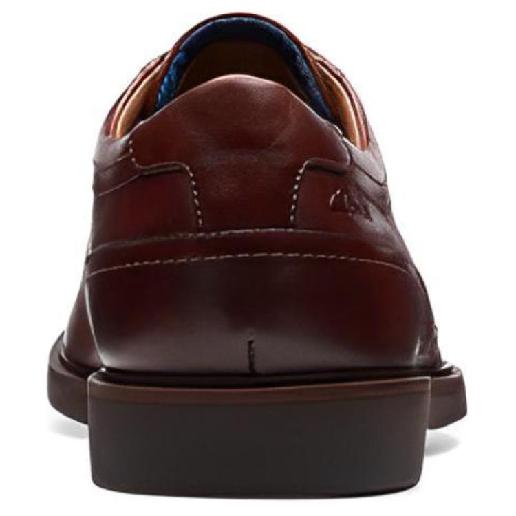 Clarks Натуральная кожа Модные Британские Удобные Дышащие Официальные Туфли Мужская Обувь Коричневые 261694757