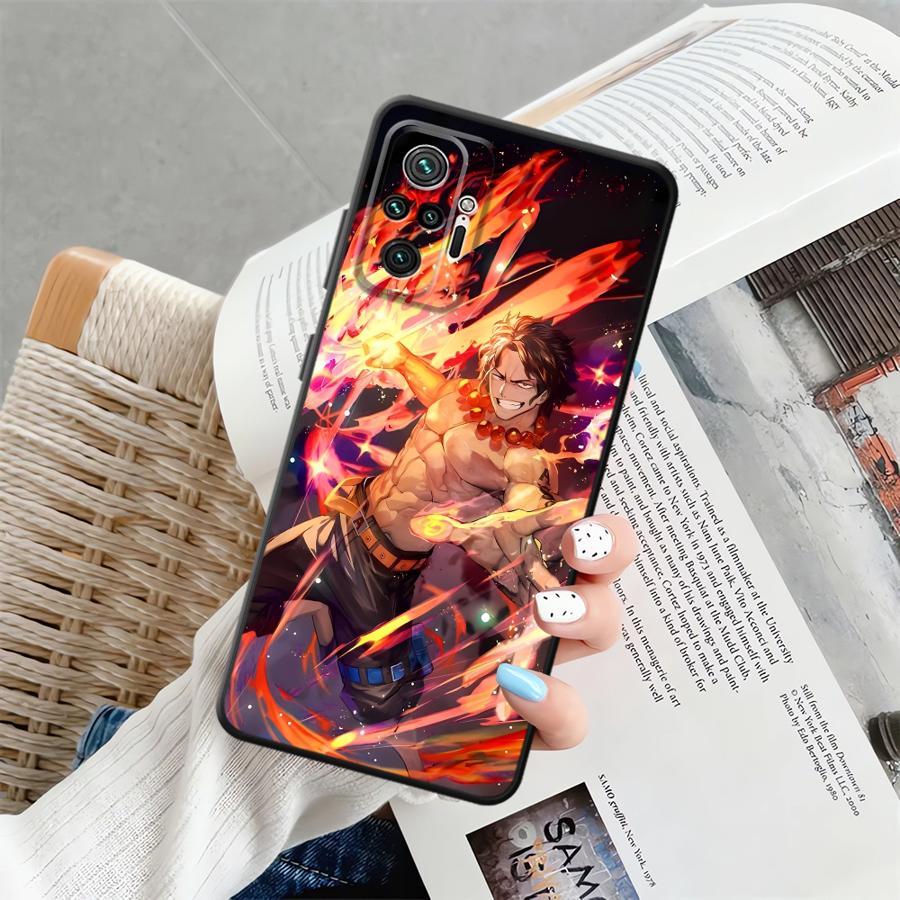 Чехол для телефона Funda для Xiaomi Redmi Note 11S 12S 11 13 12 Pro Plus 10 9 8 Pro 9s 10S Крутой Луффи ЭЙС