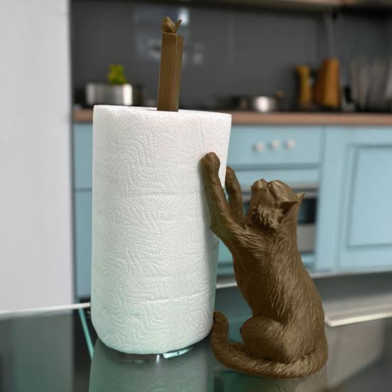 Kitchen Paper Holder Tissue Rack High Stability Animal Cat Dog 3D Printed